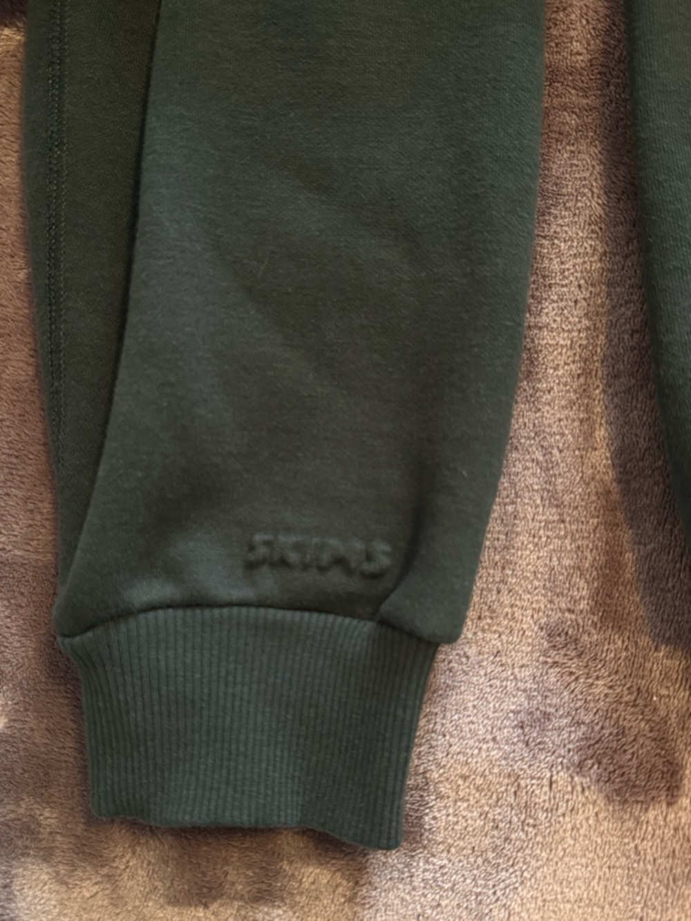 SKIMS Dark Green Full-Zip Hoodie - Picture 5 of 5